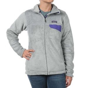 Patagonia Women’s Grey and Purple Full Zip Jacket